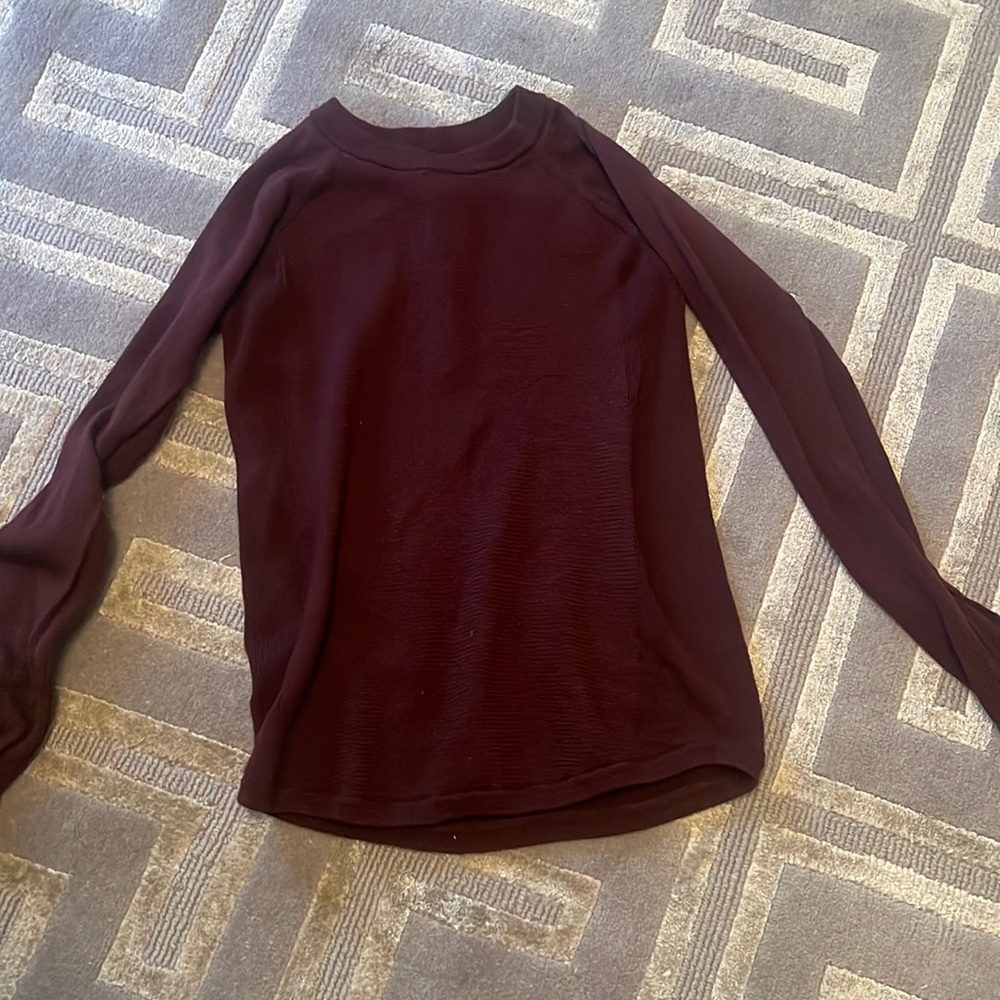 Lulu lemon marroon colored active sweater.